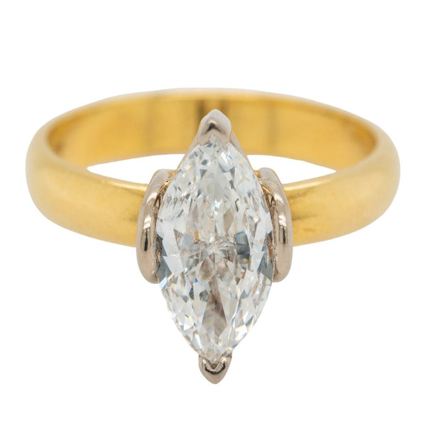 1.40ct Marquise Cut Diamond Solitaire Engagement Ring