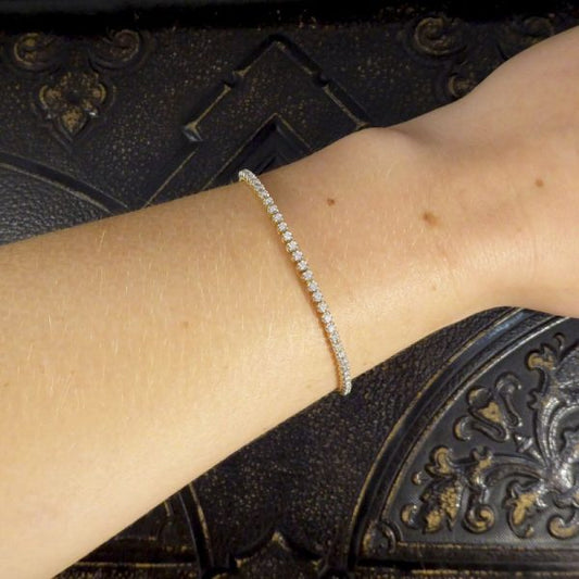 1.00ct Round Brilliant Cut Diamond Tennis Bracelet
