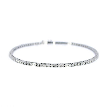 1.01ct Diamond White Gold Line Bracelet
