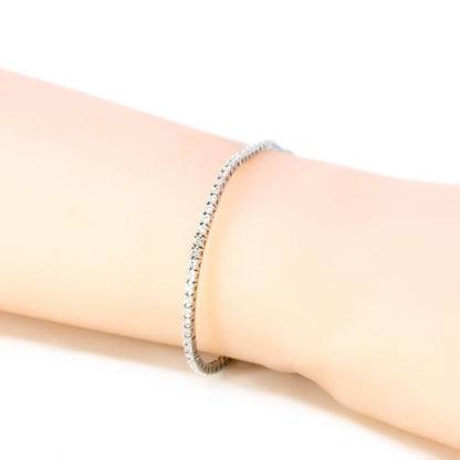 1.01ct Diamond White Gold Line Bracelet