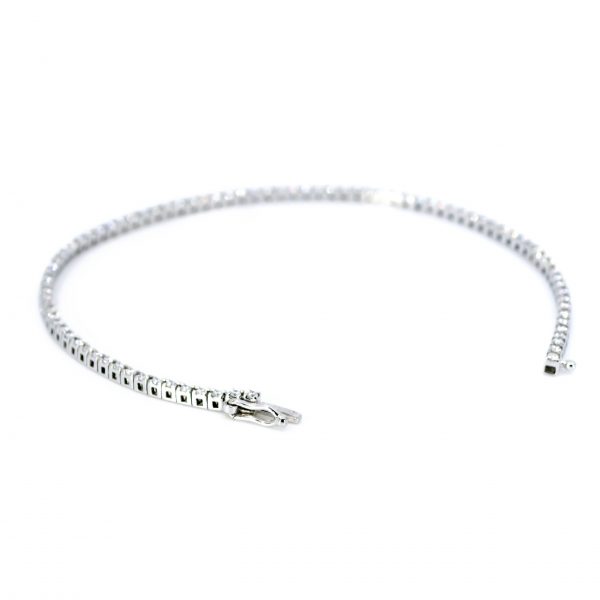 1.01ct Diamond White Gold Line Bracelet