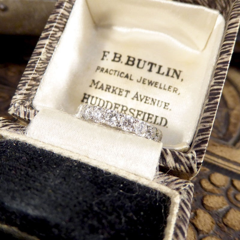 1.10ct Modern Brilliant Cut Diamond Half Eternity Ring