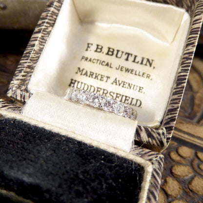 1.10ct Modern Brilliant Cut Diamond Half Eternity Ring