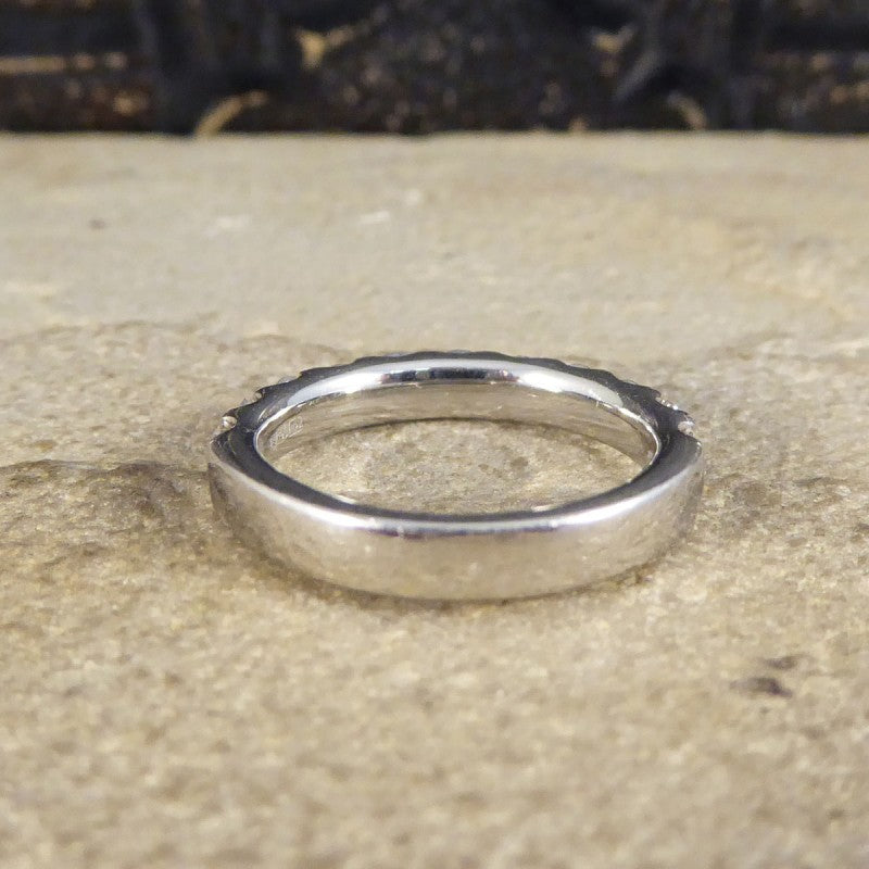 1.10ct Modern Brilliant Cut Diamond Half Eternity Ring