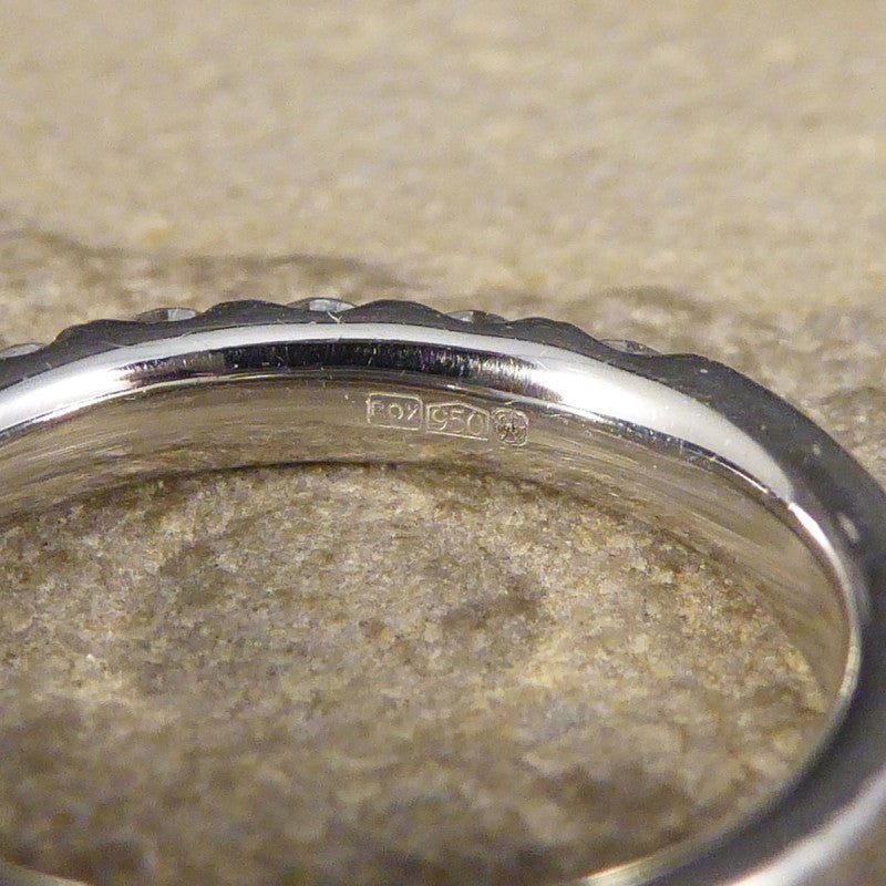 1.10ct Modern Brilliant Cut Diamond Half Eternity Ring