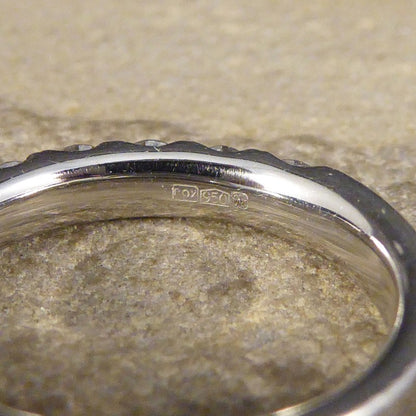 1.10ct Modern Brilliant Cut Diamond Half Eternity Ring