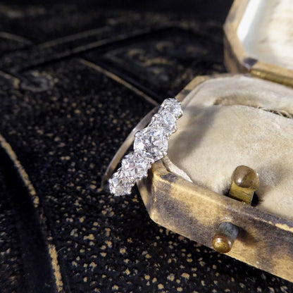 Art Deco 1.11ct Old Cut Diamond Five Stone, Circa 1930