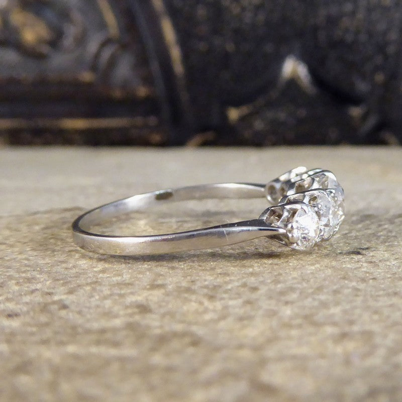 1.11ct Old Cut Diamond Five Stone, Circa 1930