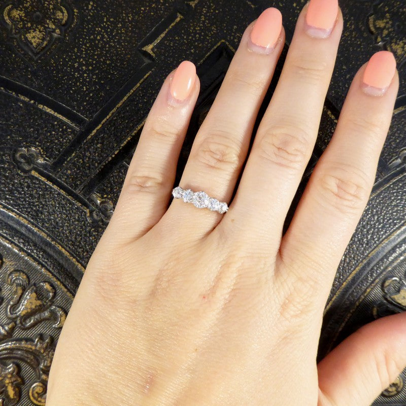 1.11ct Old Cut Diamond Five Stone, Circa 1930