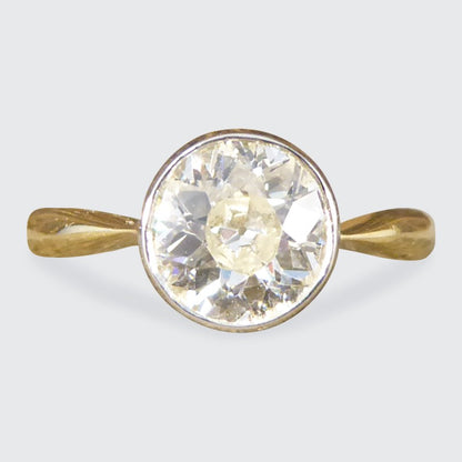 1.25ct Old European Cut Diamond Engagement Ring