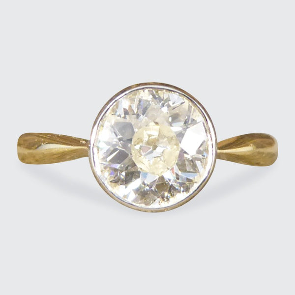 1.25ct Old European Cut Diamond Engagement Ring