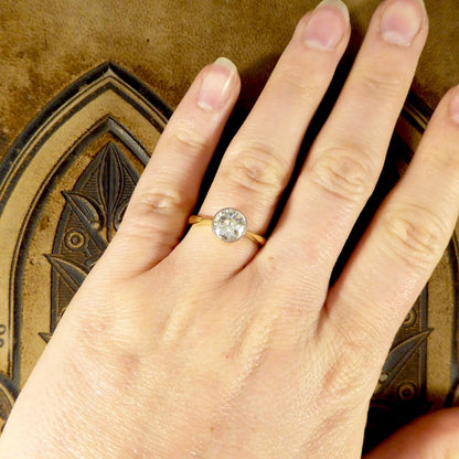 1.25ct Old European Cut Diamond Engagement Ring