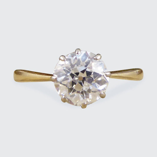 1.26ct Old European Cut Diamond Solitaire Ring