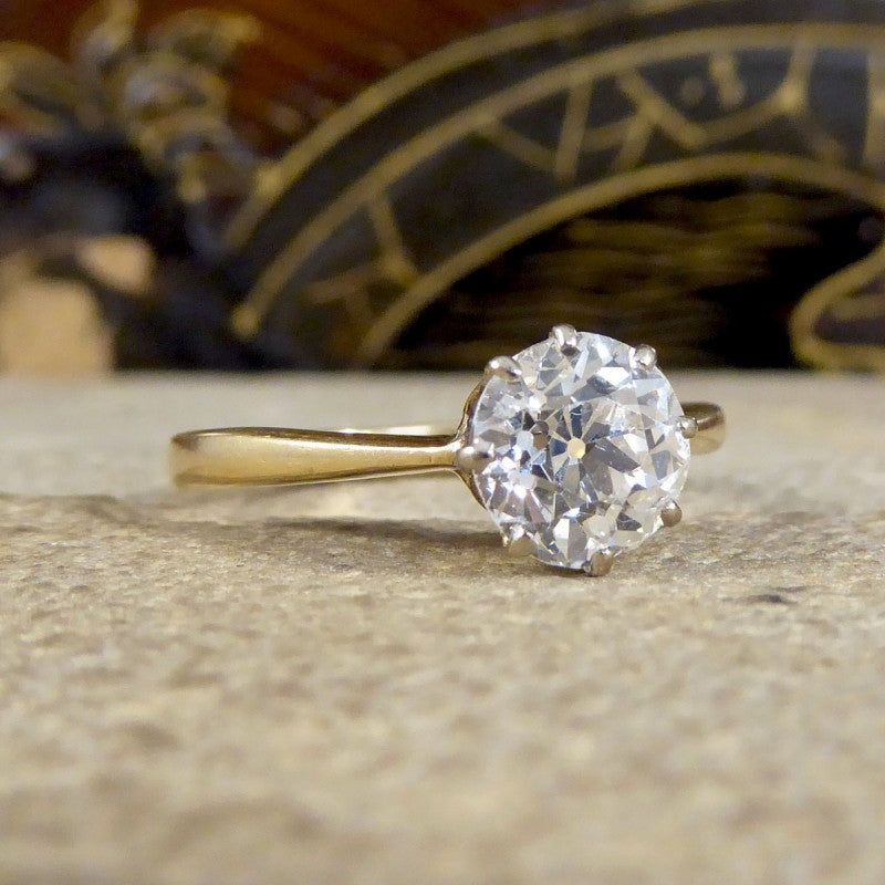 1.26ct Old European Cut Diamond Solitaire Ring