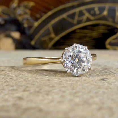 1.26ct Old European Cut Diamond Solitaire Ring
