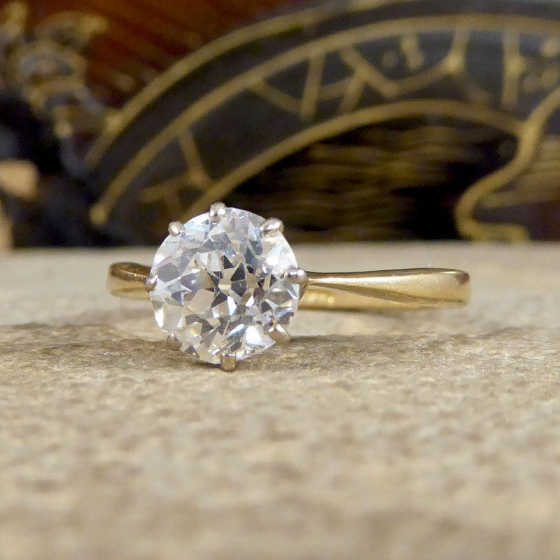 1.26ct Old European Cut Diamond Solitaire Ring