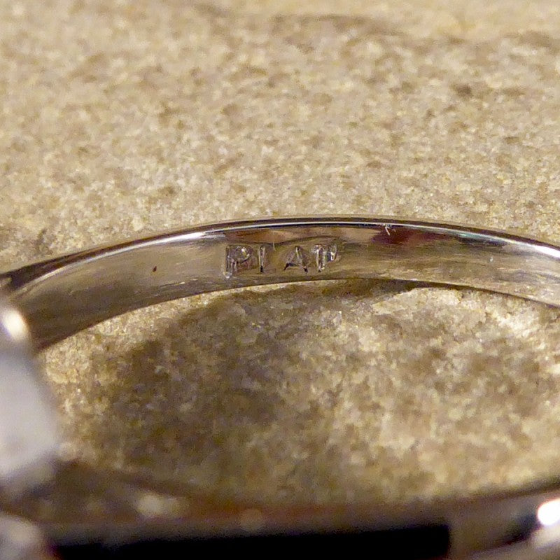 1.30ct Emerald and Diamond Cluster Ring in Platinum