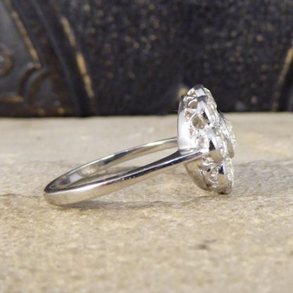 1.60ct Diamond Daisy Cluster Platinum Ring