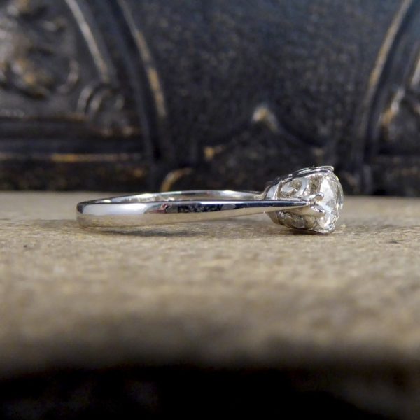 1.70ct Old Cut Diamond Three Stone Ring