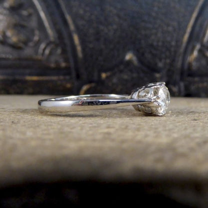 1.70ct Old Cut Diamond Three Stone Ring