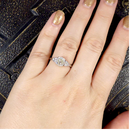 1.70ct Old European Cut Diamond Solitaire Ring