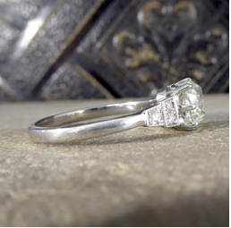 1.70ct Old European Cut Diamond Solitaire Ring