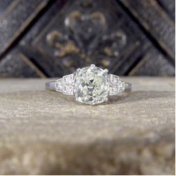 1.70ct Old European Cut Diamond Solitaire Ring