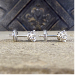 1.80ct Round Brilliant Cut Diamond Stud Earrings