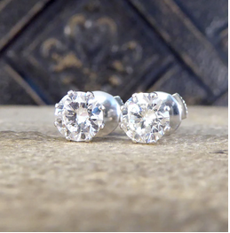 1.80ct Round Brilliant Cut Diamond Stud Earrings