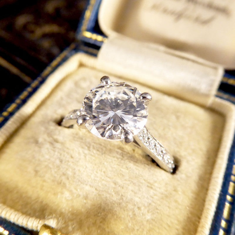 1.91ct Brilliant Cut Diamond Solitaire Engagement Ring