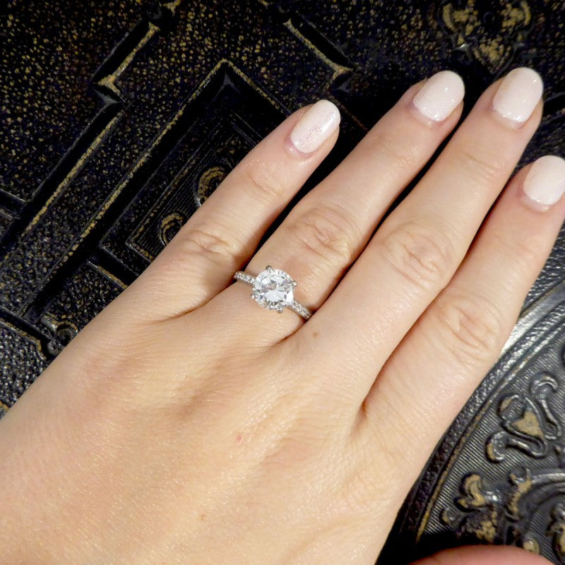 1.91ct Brilliant Cut Diamond Solitaire Engagement Ring