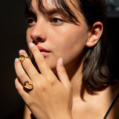 Tiffany and Co 18ct Yellow Gold Heart Ring by Elsa Peretti