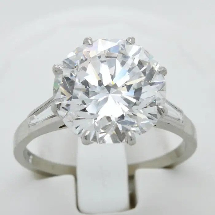 GIA Certified 5.02ct D VVS1 Diamond Solitaire Engagement Ring