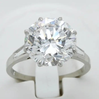 GIA Certified 5.02ct D VVS1 Diamond Solitaire Engagement Ring