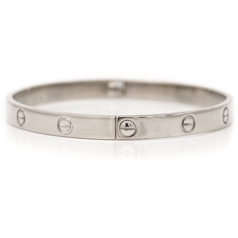 Vintage Cartier 18ct White Gold Love Bangle Bracelet