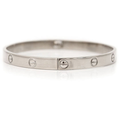 Vintage Cartier 18ct White Gold Love Bangle Bracelet
