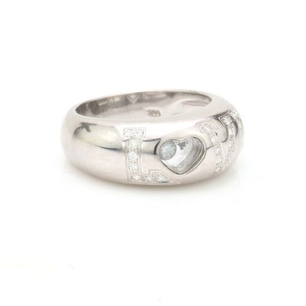 Chopard 18ct White Gold Love Ring with Diamonds