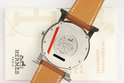 Hermes Heure H Ronde HR1.710 Steel Quartz Watch, Box and Papers