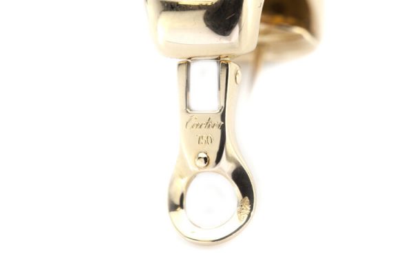 Cartier Vintage 18ct Yellow Gold and Diamond Clip On Earrings, with original box, Circa 1990s