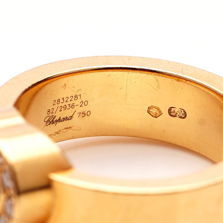 Chopard 18ct Yellow Gold Happy Diamond Ring