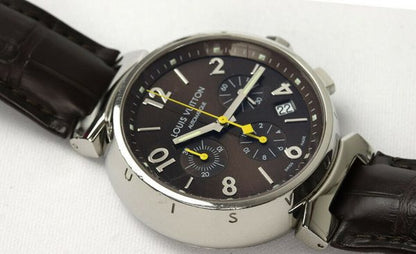Louis Vuitton Tambour Automatic Chronograph Q1121 41mm Steel Watch