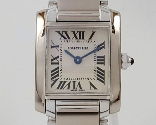 Cartier Tank Française 20mm Ladies 18ct White Gold, Bracelet Strap
