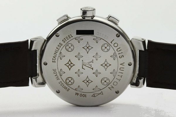 Louis Vuitton Tambour Automatic Chronograph Q1121 41mm Steel Watch