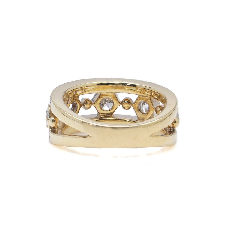 Boodles 1.41ct Diamond Set 18ct Gold Band Ring