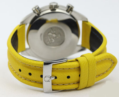 Omega Speedmaster Schumacher Style 39mm Automatic Chronograph Stainless Steel and Yellow Gents Watch