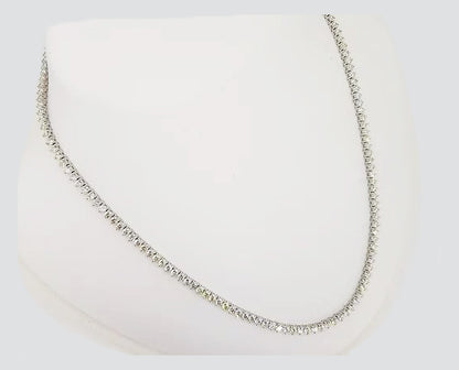 10.01ct Diamond Line Necklace, in 18ct white gold.