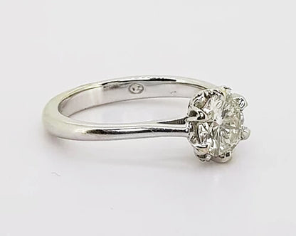Diamond Solitaire Engagement Ring, 0.85 carats, 18ct White Gold