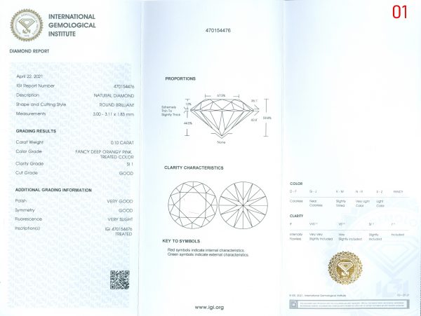 Rare Vintage 1970s Fancy Colour Diamond Spray Brooch, 19 carats with nine certificates