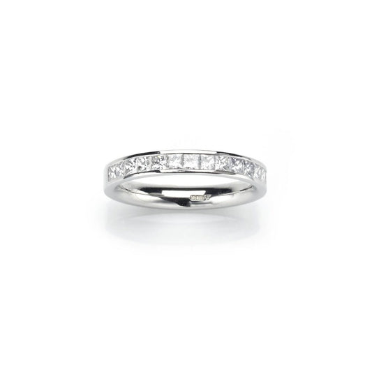 Diamond half eternity ring