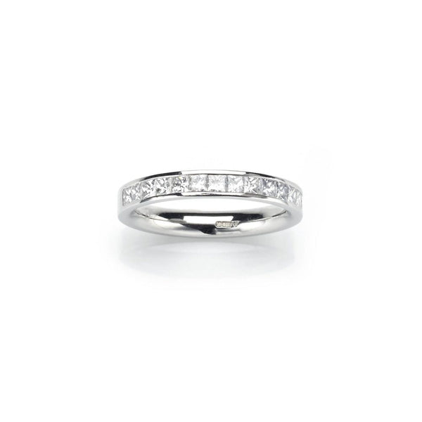 Diamond half eternity ring